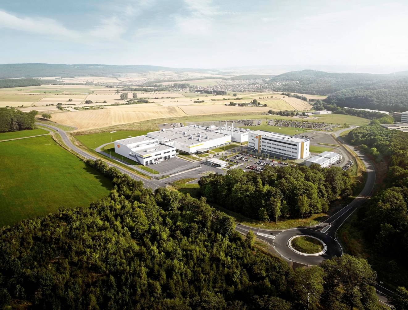 Luftaufnahme des MARS-Campus von GSK in Marburg